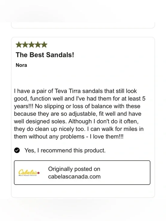 TEVA Tirra Strappy Sandals Hiking Outdoor Trail Water Shoe Black & White SZ. 9.5 - Picture 10 of 10